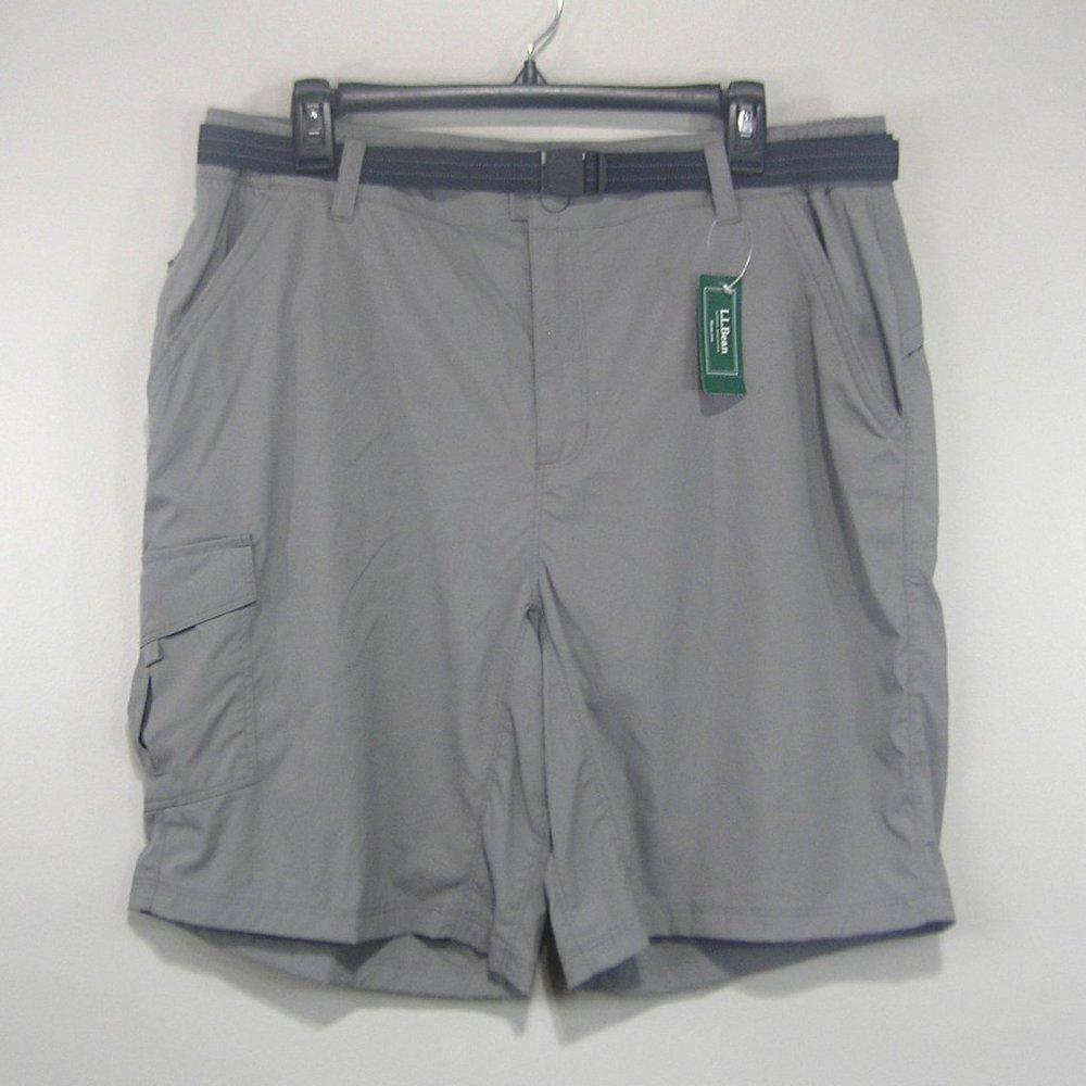 L.L. Bean Men's-Style Gray Cargo Bermuda Shorts